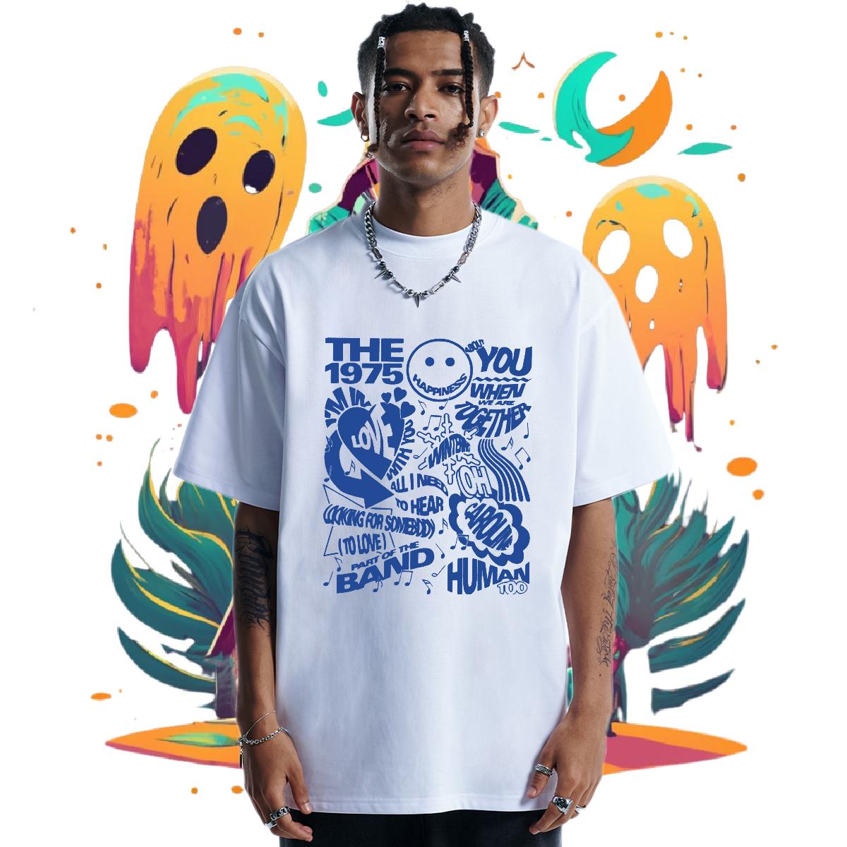 Brand T-Shirts for Men Beach Cotton Breathable Soft Couples T Shirts 2024 Summer Cartoon Print Top Tees