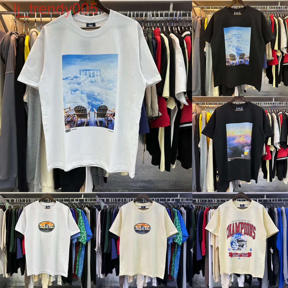 Kith t-shirt designer men tops Tom and Jerry Printed graphic women casual short sleeves Tee vintage fashion clothes tees outwear top High quality oversize T-shirt xc