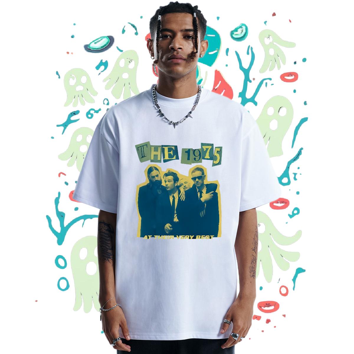 5A Men T Shirts Street Wear Crew Neck Cotton Breathable Tshirts 2024 New Custom Printed Clothings