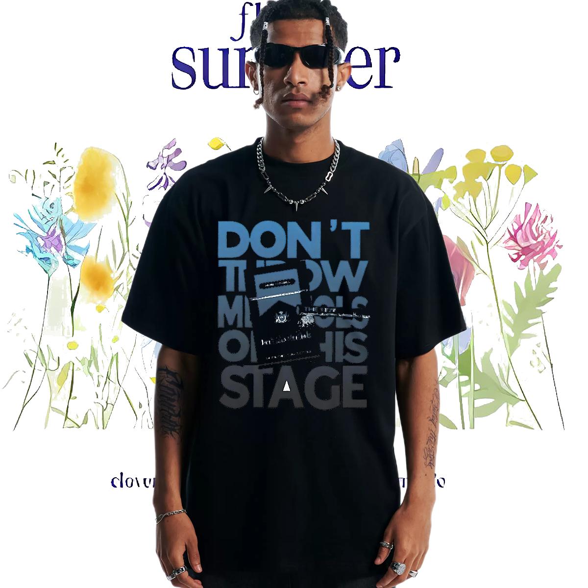 Fashion New T Shirt For Man Plus Size Custom Men Tshirts Hip Hop Street Crew Neck Cotton Breathable High Quality Tees
