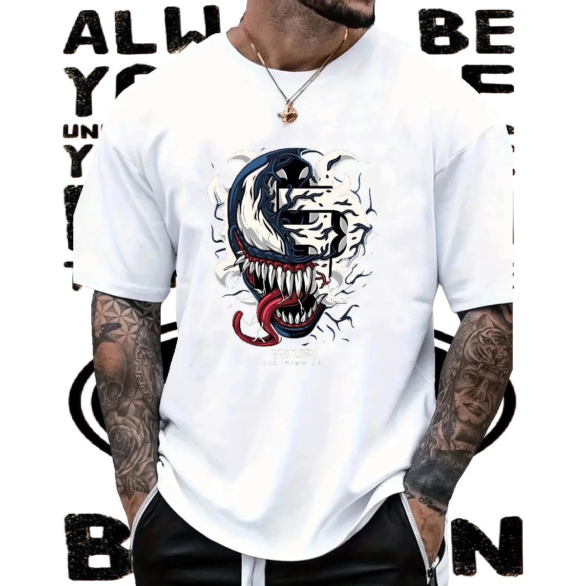 Cool Design T-Shirts Anime Printing Street Short Sleeve Cotton O-Neck Couples T Shirts Designer Plus Size Custom Tshirts