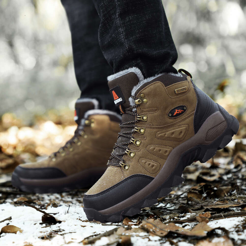 Shoes Winter Hiking Boot Outdoor Suede Trekking Men Sneakers Combat Military Fashion Casual Snow Boots 2024 7472d