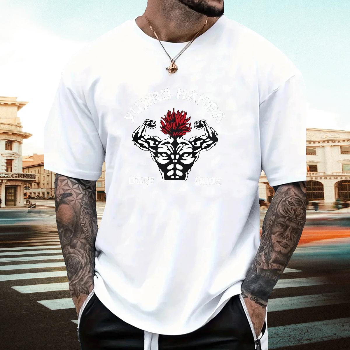 Designer Fashion Mens T Shirts Anime Mens Tshirts Summer Casual O-Neck Short Sleeve Cotton Brand Top Tees