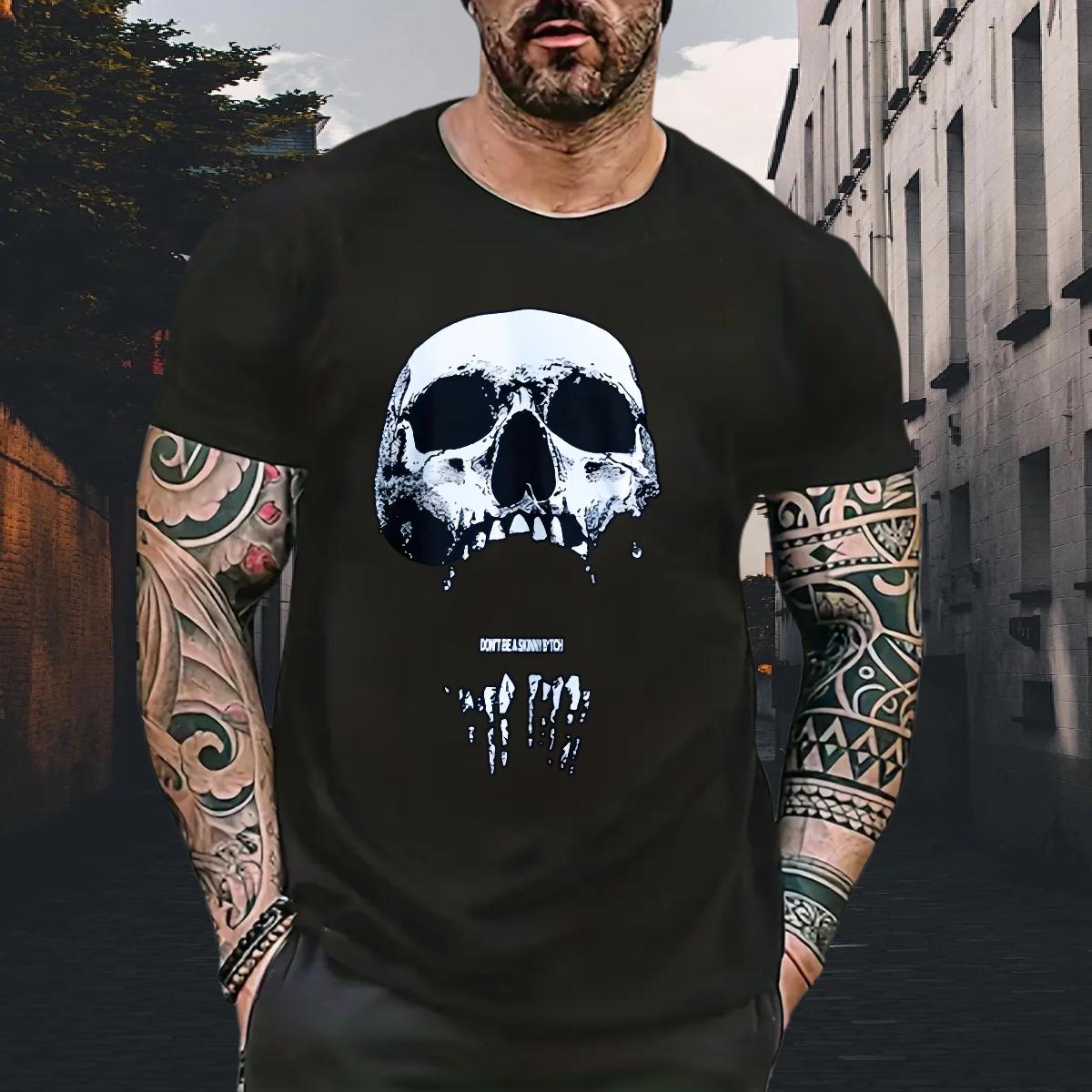 Fashion Casual T Shirts Men Anime Print Men Tees Daily Outfit O-Neck Short Sleeve Cotton Brand Tops Tees