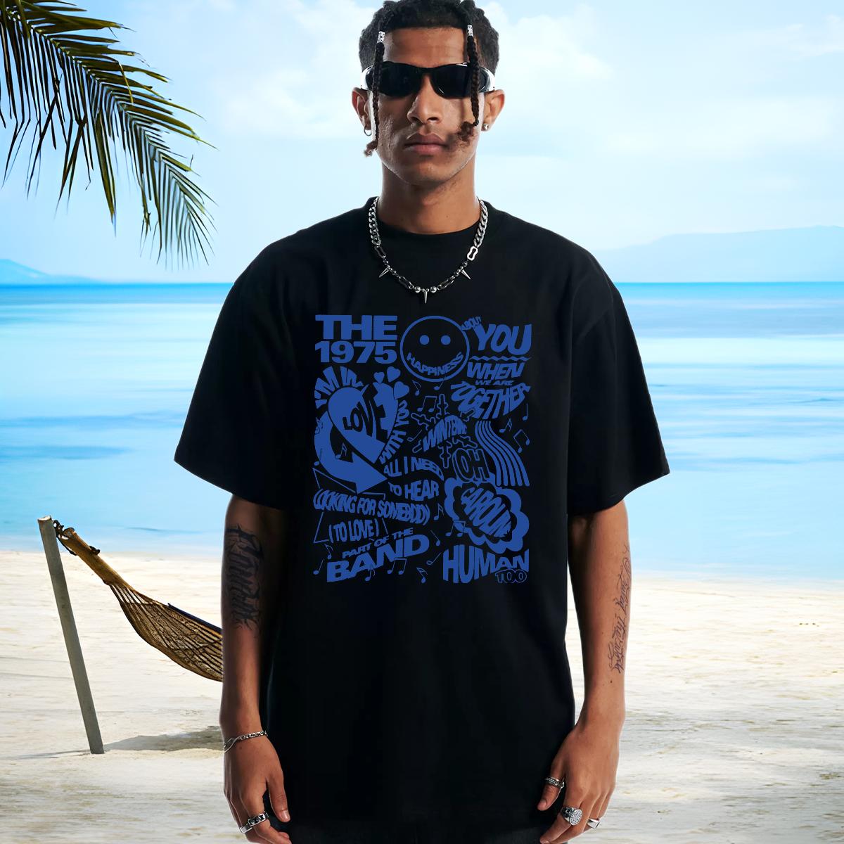Soft T Shirt For Man Anime Printing Street Round Neck Short Sleeve Men Clothes T-Shirt New Designer Custom Print Oversized Tshirts