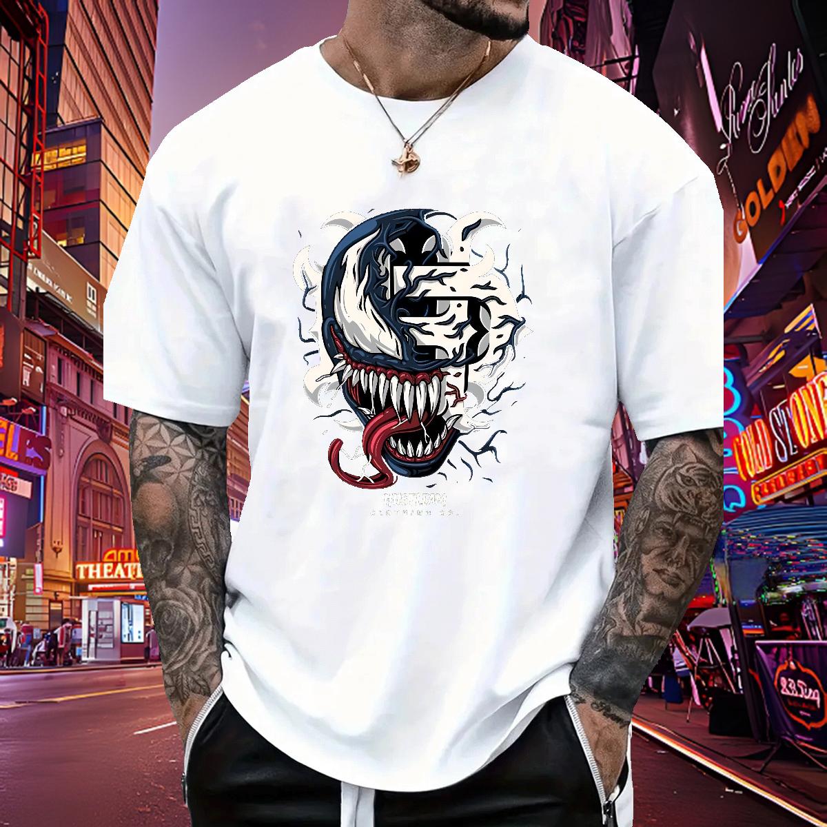 Wholesale Mens T Shirts Sports Casual Crew Neck Cotton Breathable Men Clothes T-Shirt Designer Fashion Custom Print Plus Size Tops Shirt
