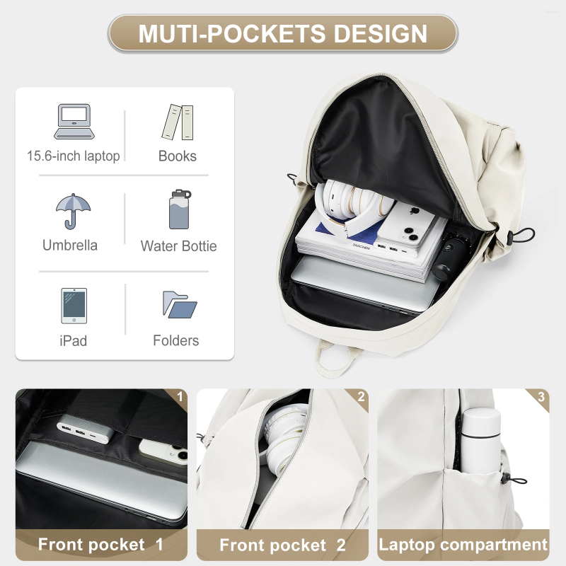 Fashion designer 2025S new model School Bags Backpack For Women Men Waterproof High Bookbag Lightweight Travel Daypack College Laptop Middle Bag