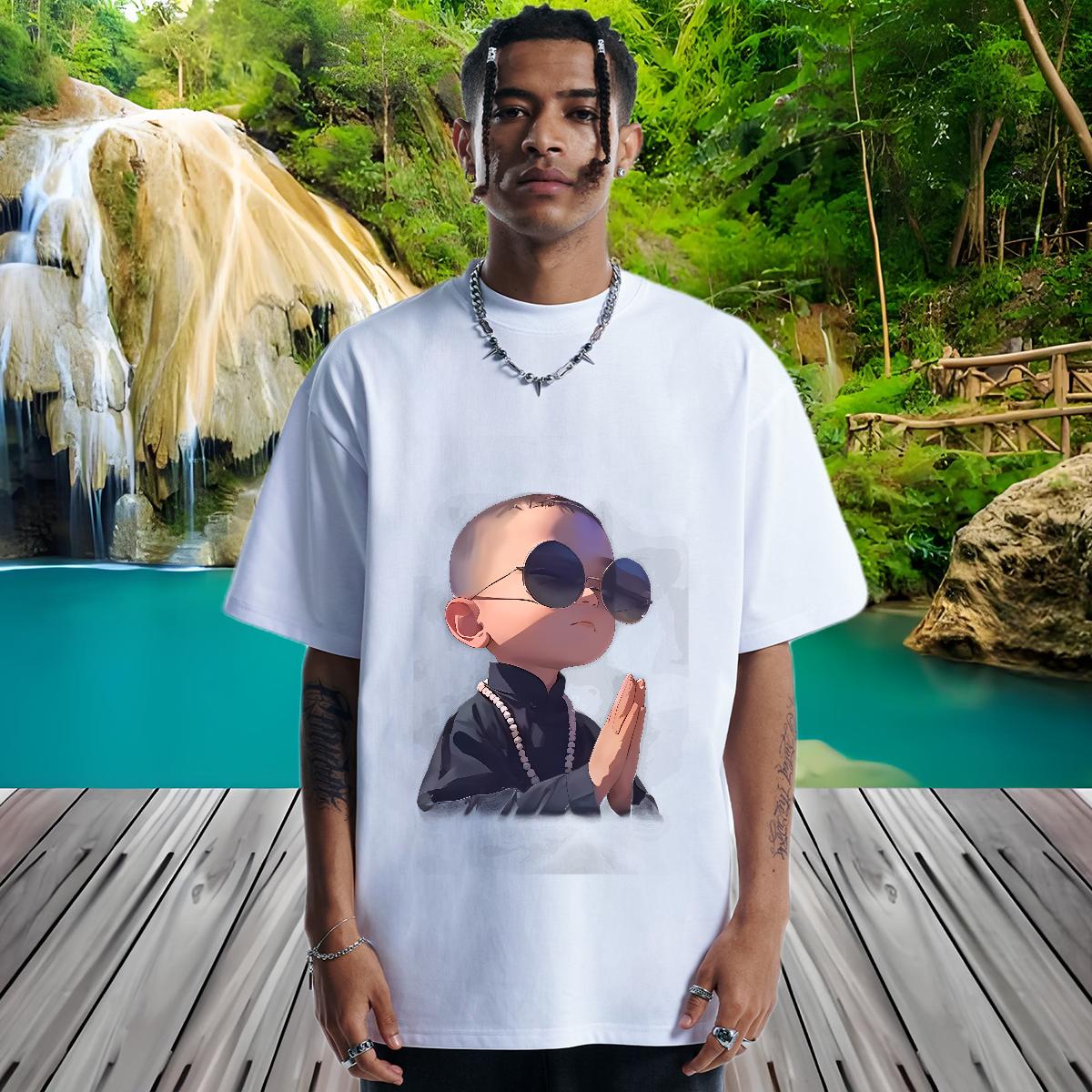 Loose Fit T-Shirts Home Outdoor Cotton Breathable Short Sleeve Tshirts New Arrival Customized Polos