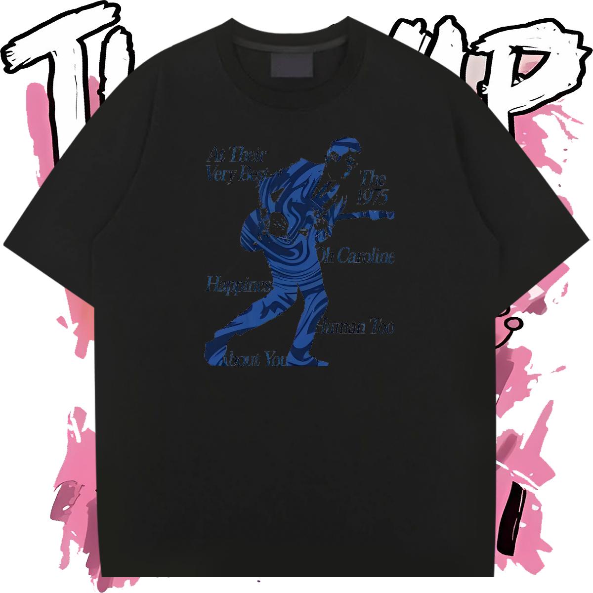 Wholesale T-Shirts for Men Cartoon Printing S-3XL Men Tops Tees Street Wear O-Neck Short Sleeve Cotton High Quality Wear