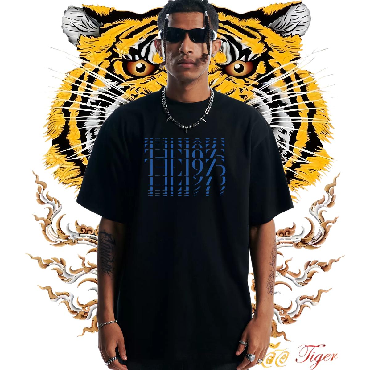 Classic T Shirts Men Street Casual Cotton Breathable Soft Men Clothes T-Shirt DIY Customized Black Oversized Wear