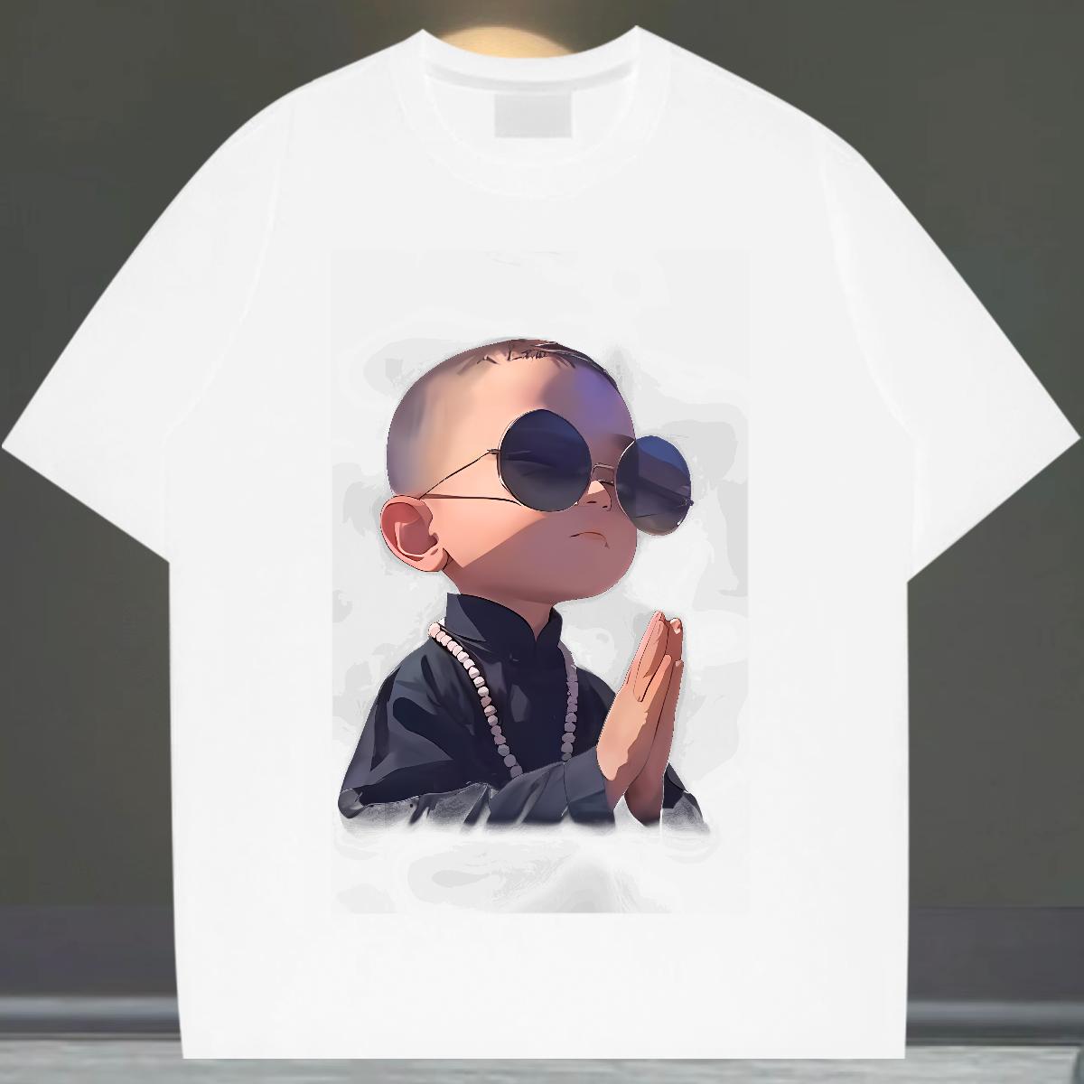 Cool T shirt Street Casual Short Sleeve Cotton O-Neck Men Tees Fashion Custom Print Oversized Clothes