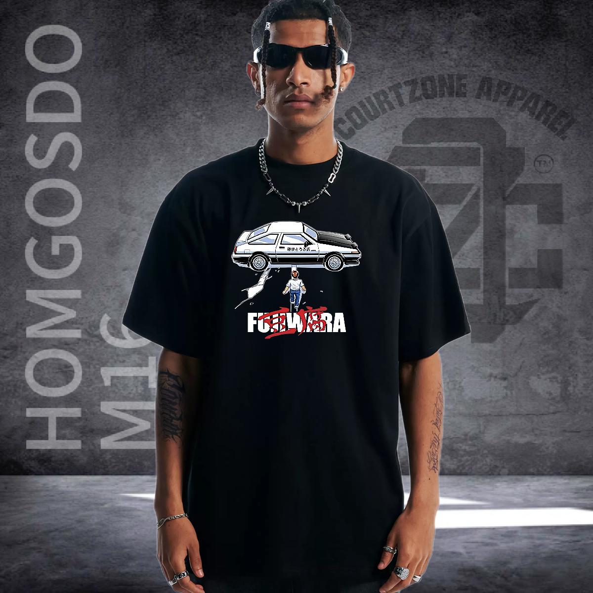 Casual New T shirt Cartoon Printing S-3XL Hip Hop Men Tshirts Breathable Crew Neck Cotton Brand Tops Shirt
