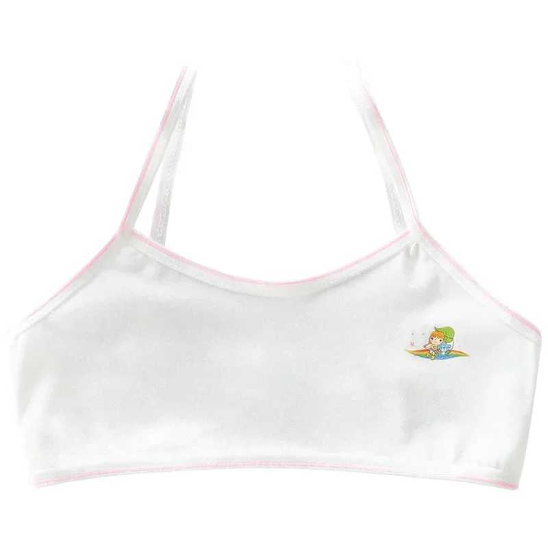 Camisole 4pcs/lot Girls Bra ren Vest Breathable Underwear Girl Tube Tops Soft No Padded s Panties Underwear 7-14Y WX5.31