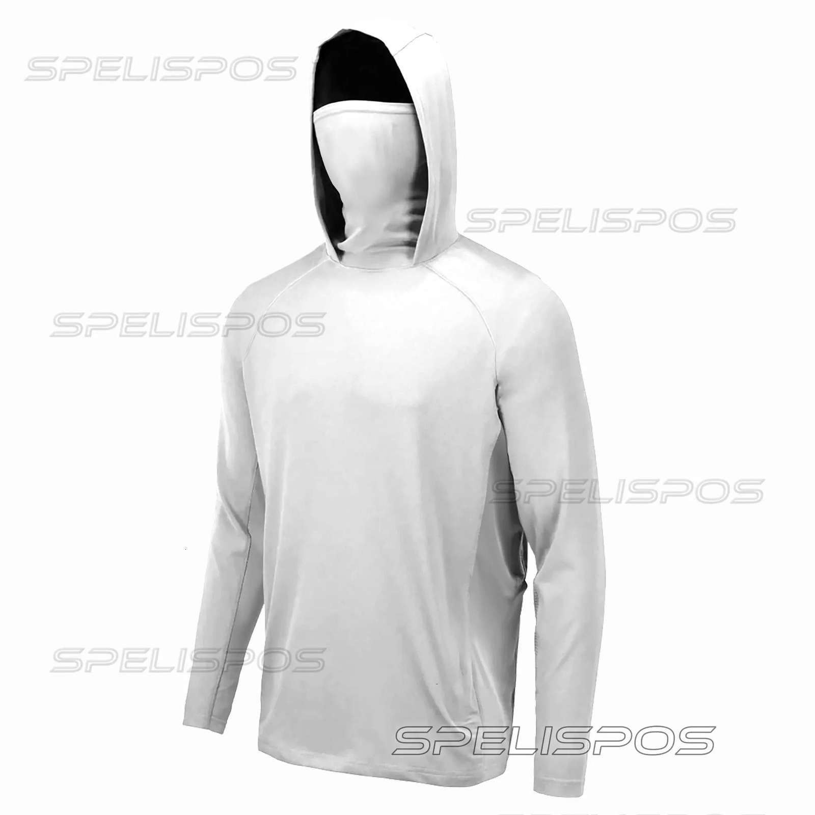 Fishing Shirts UPF 50 Quick Dry Hooded Mask Tops Wear Breathable Summer Long Sleeve Fish Shirt Custom Anti-UV Camisa De Pesca 240601