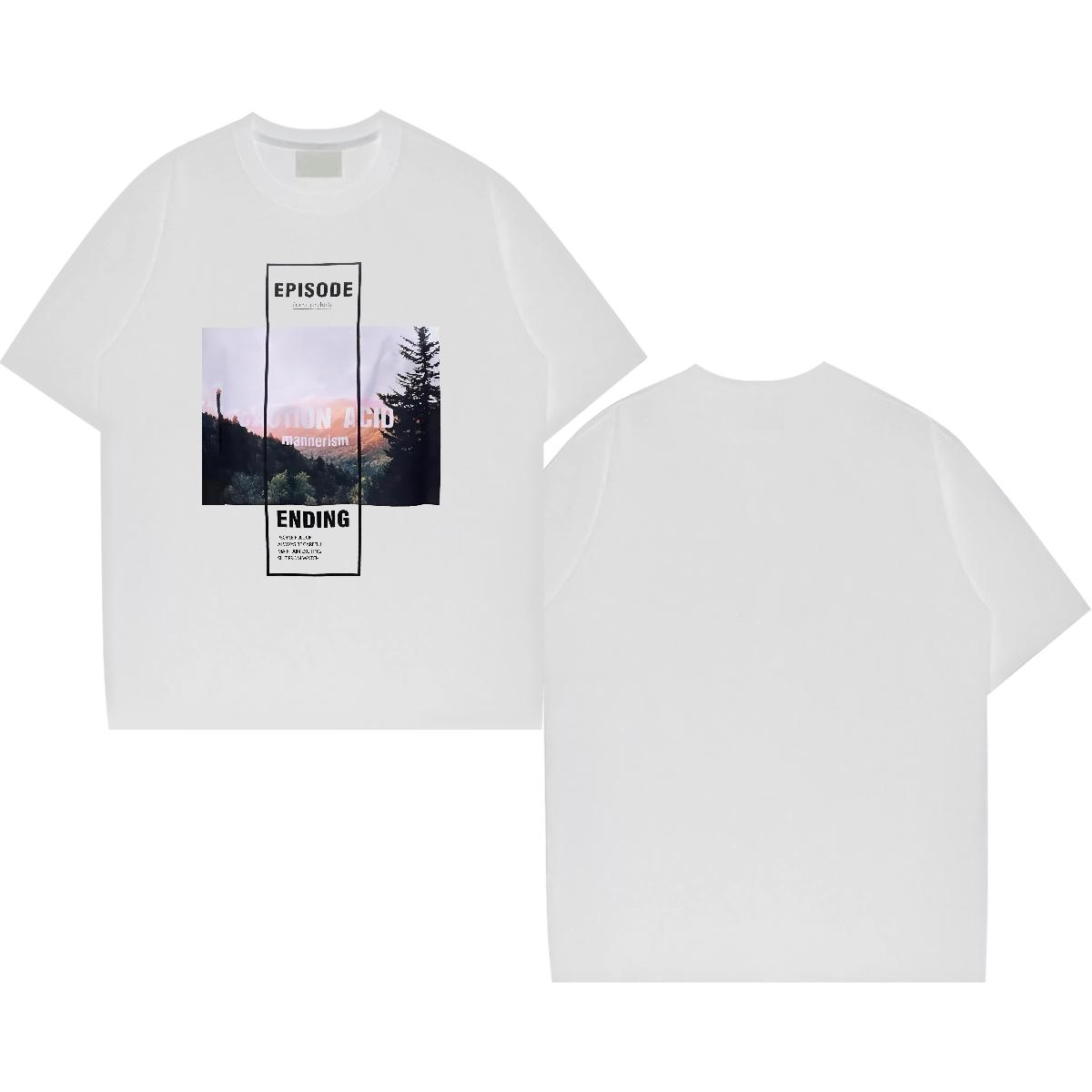 High Quality T Shirts Men Street 180g Cotton Men Tees 2024 DIY Printed Top Tees