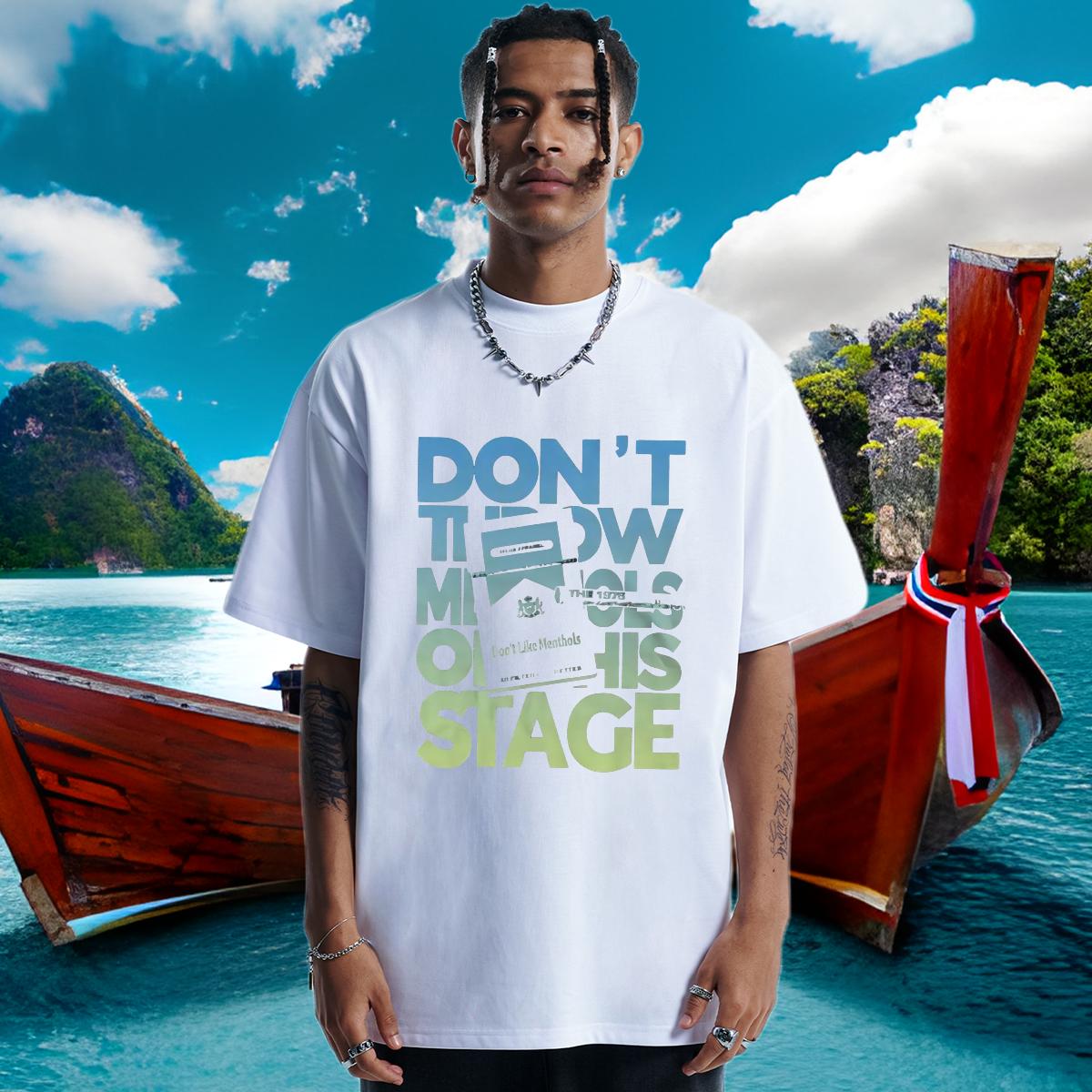 Wholesale T-Shirts for Men DIY Logo Men Tees Beach Breathable Crew Neck Cotton High Quality Tshirts
