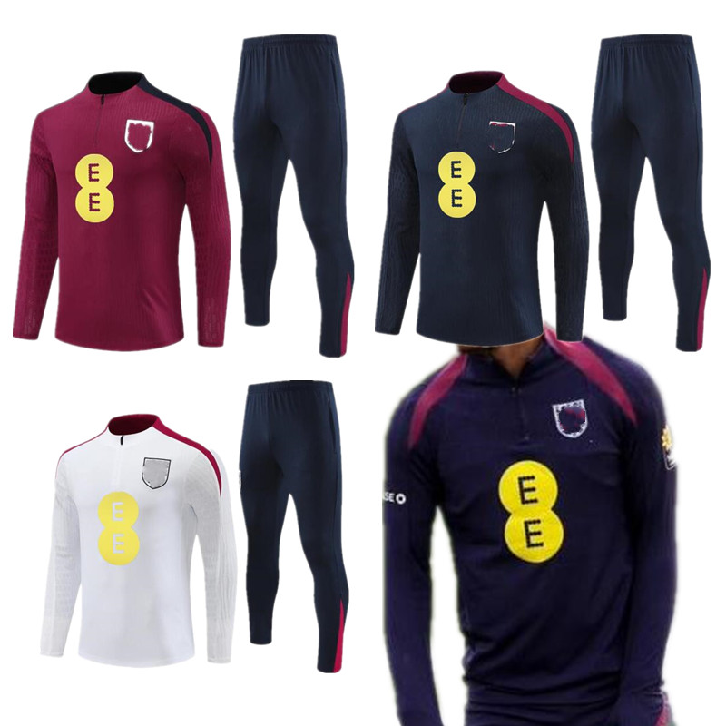 2024 eNGLanDS tracksuit soccer jersey training KANE STERLING RASHFORD SANCHO GREALISH 23 24 25 mens kids national football tracksuits kit survetement