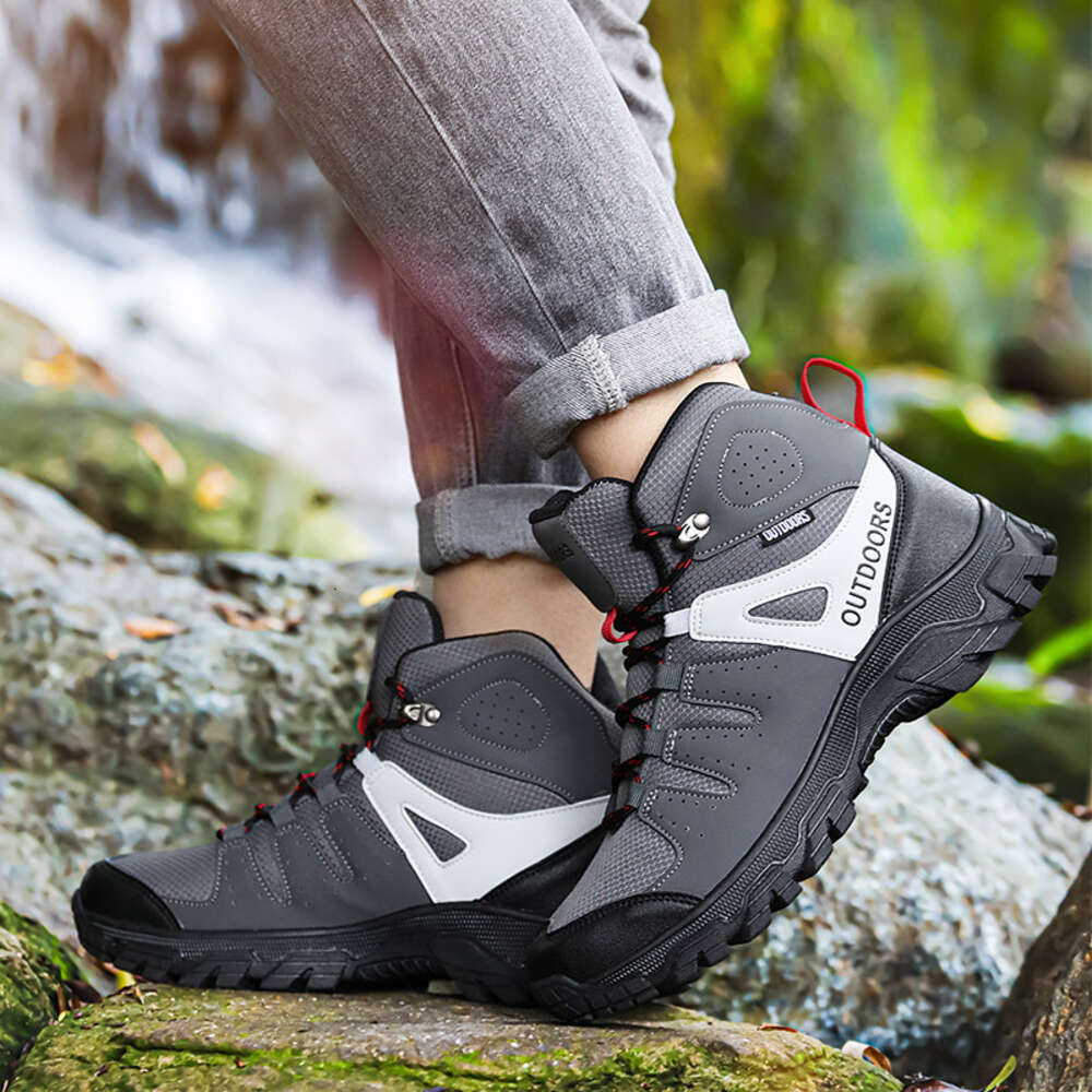 Outdoor Men Men's Breathable Hiking Trekking Mountain Climbing Shoes Military Boots Large Size 47 1fa71