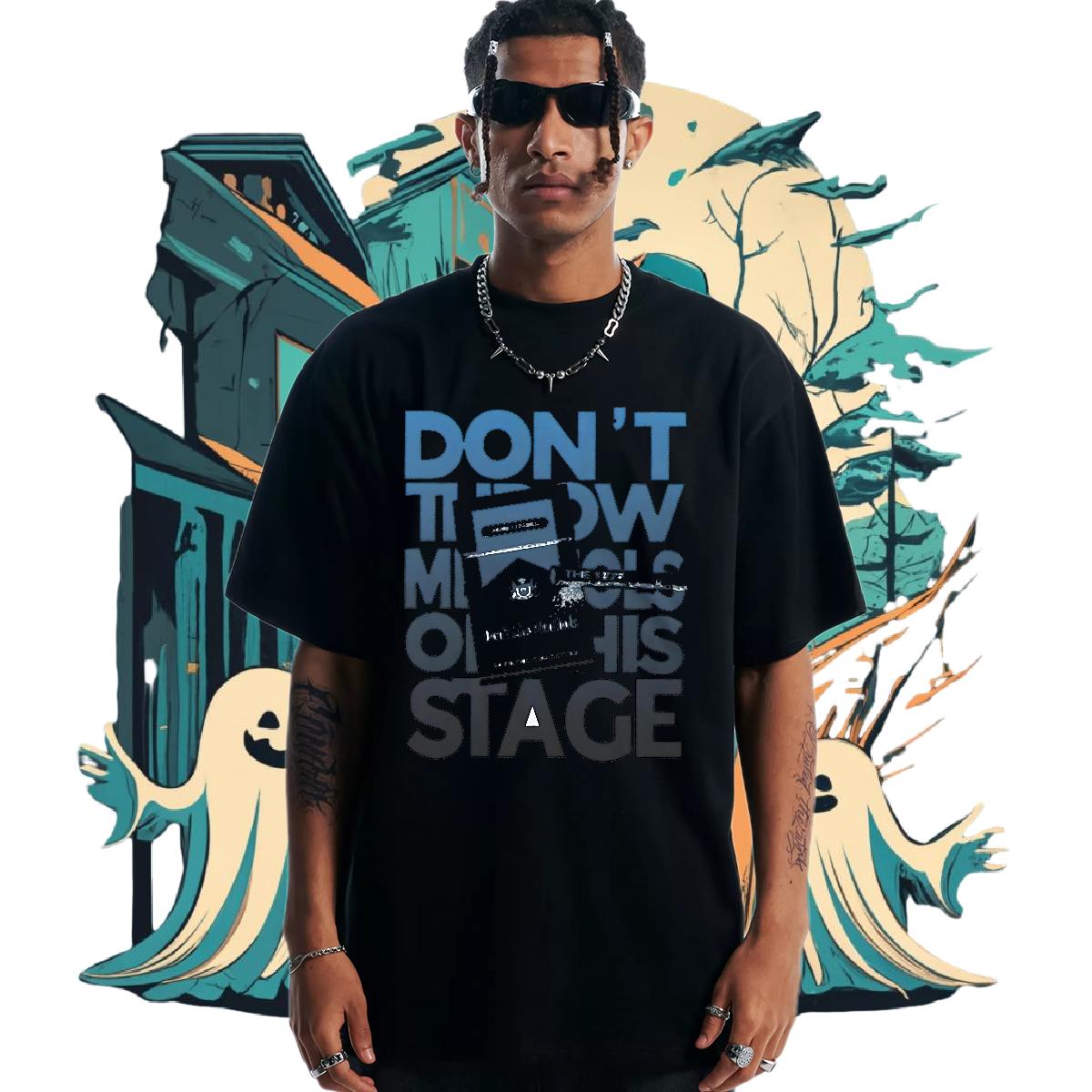 Loose Fit T-Shirts for Men Crew Neck Cotton Sport Mens Tshirts Graphic Fashion Design Tees Shirts