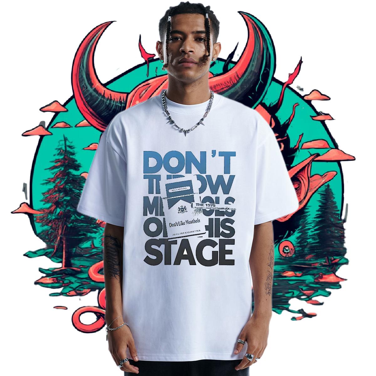Cool Mens T Shirts Crew Neck Cotton Breathable Casual Mens Tshirts Anime Fashion Design Wear