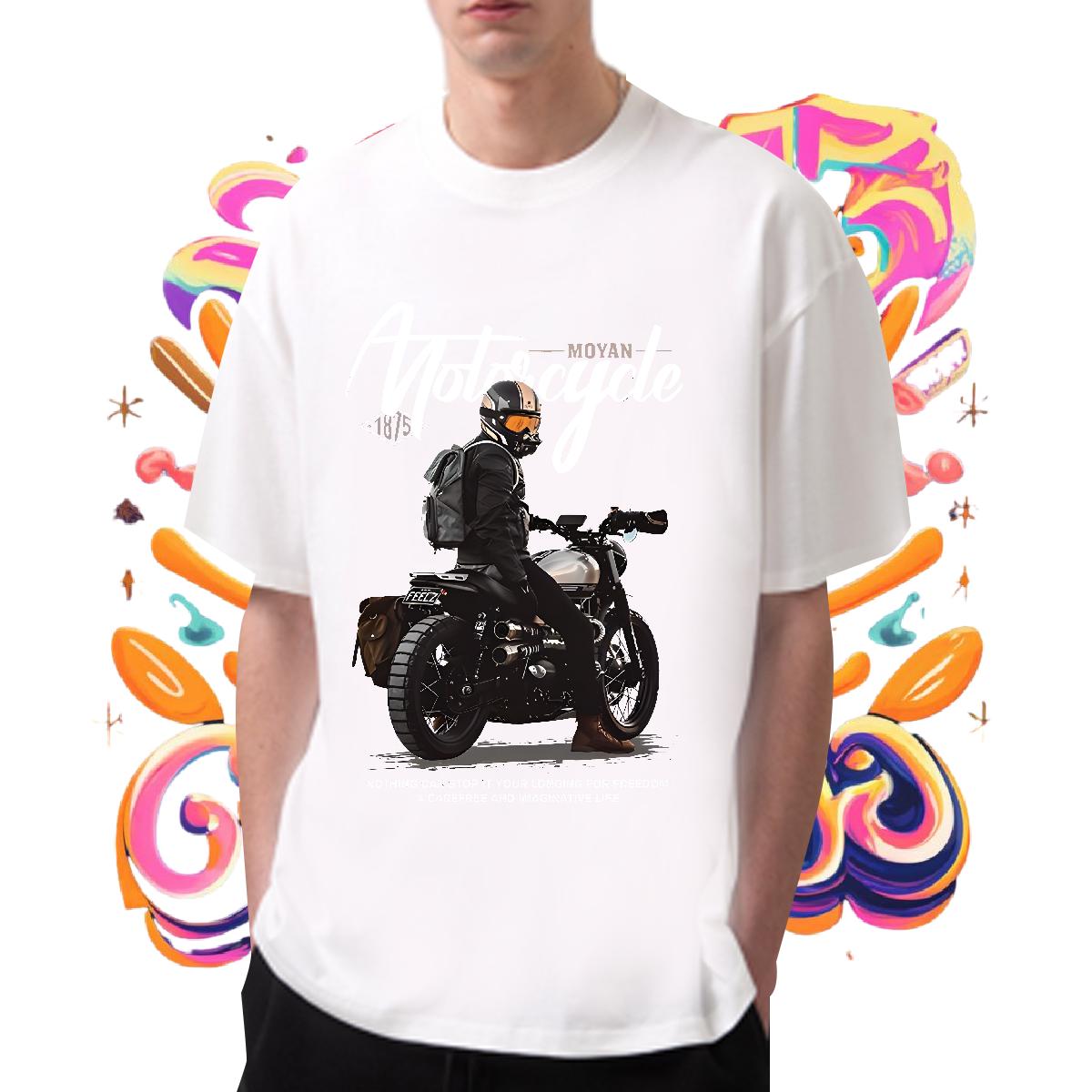 Classic T-Shirts for Men White Plus Size Home Outdoor Men Tshirts Breathable Short Sleeve Loose Tops Shirt