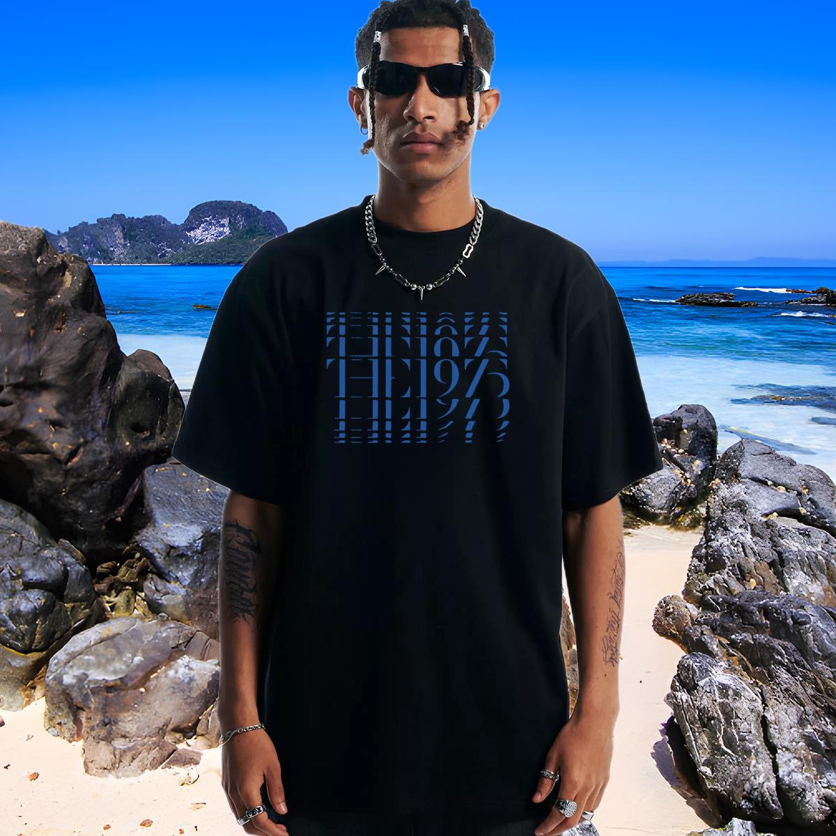Loose Men T Shirts Casual Daily Wear Cotton Breathable Soft Tshirts New Designer Custom Printed Polos