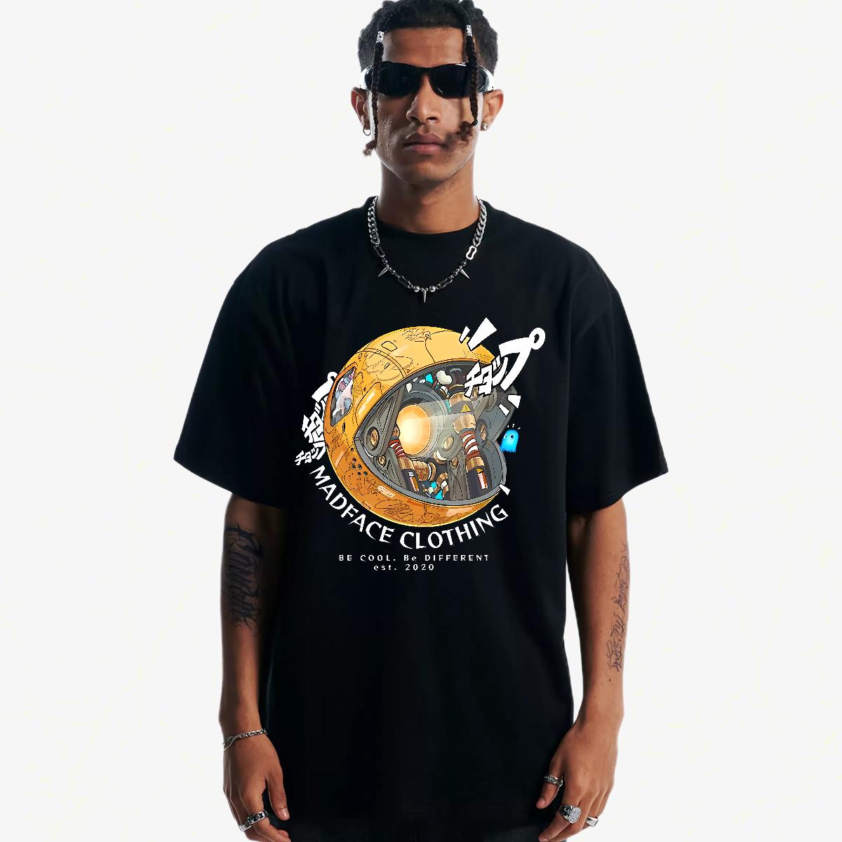 Fashion Designer T-Shirts Custom Anime Printing Street Men Tops Tees Crew Neck Cotton Breathable Loose Fit Clothes