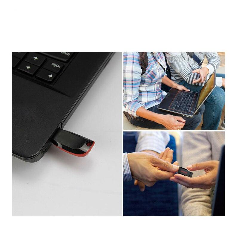 USB Flash Drive USB 2.0 4GB 8GB 16GB 32GB 64GB 128GB U Disk Shape Memory Stick Plastic Pendrives Date Storage Gift