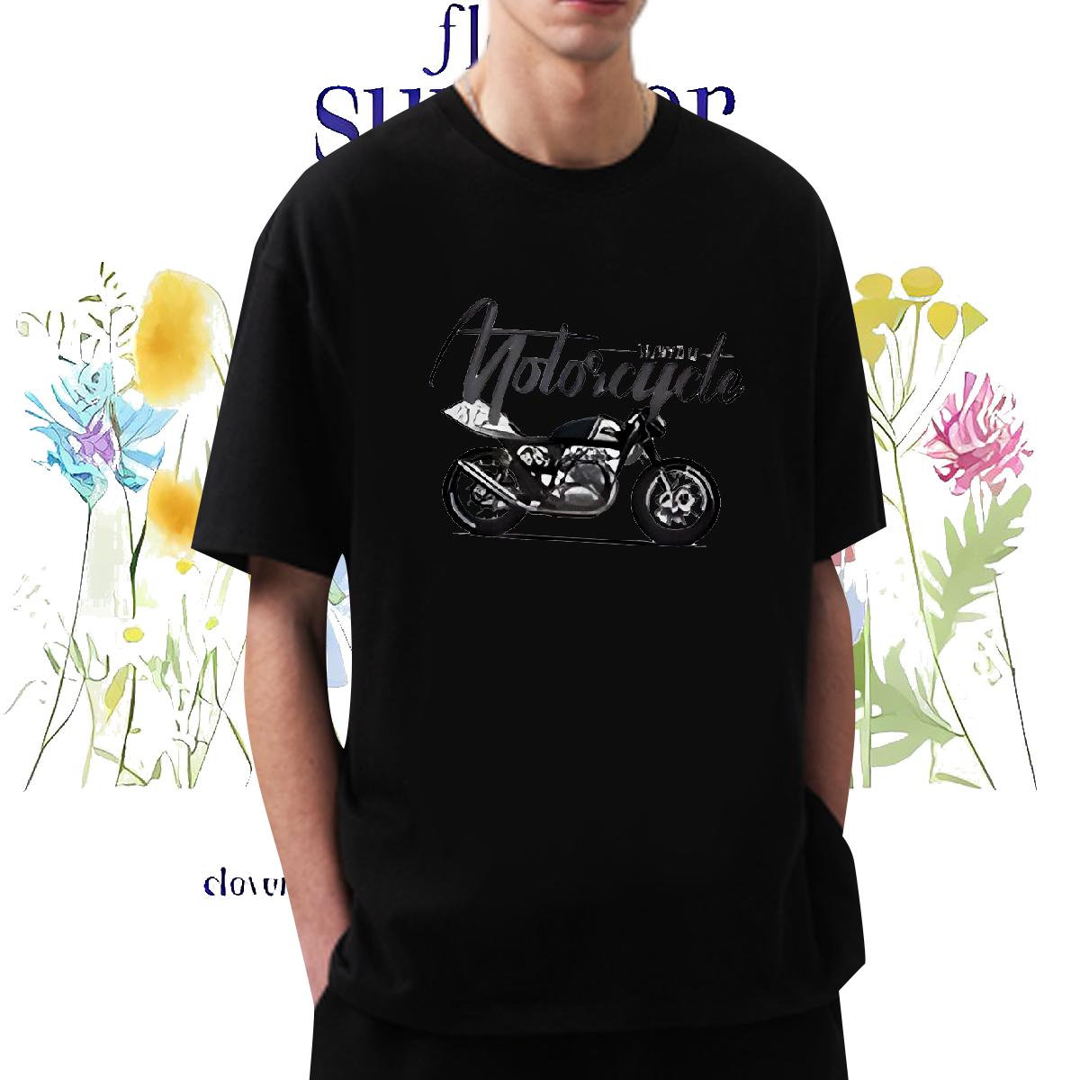Fashion New Men T Shirts Custom Casual Beach Men Tees Crew Neck Cotton Loose Polos