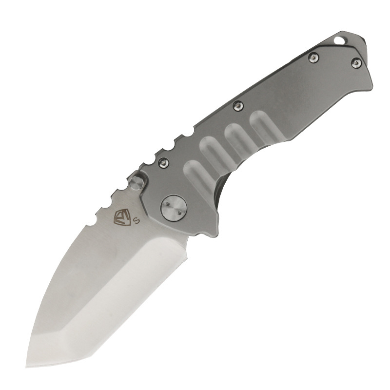 2Models Medford Folding Knife 3.74'' D2 S Blade Stone Wash Steel/G10 Handles Outdoor Self Defense Tactical Survival Knives EDC Tools