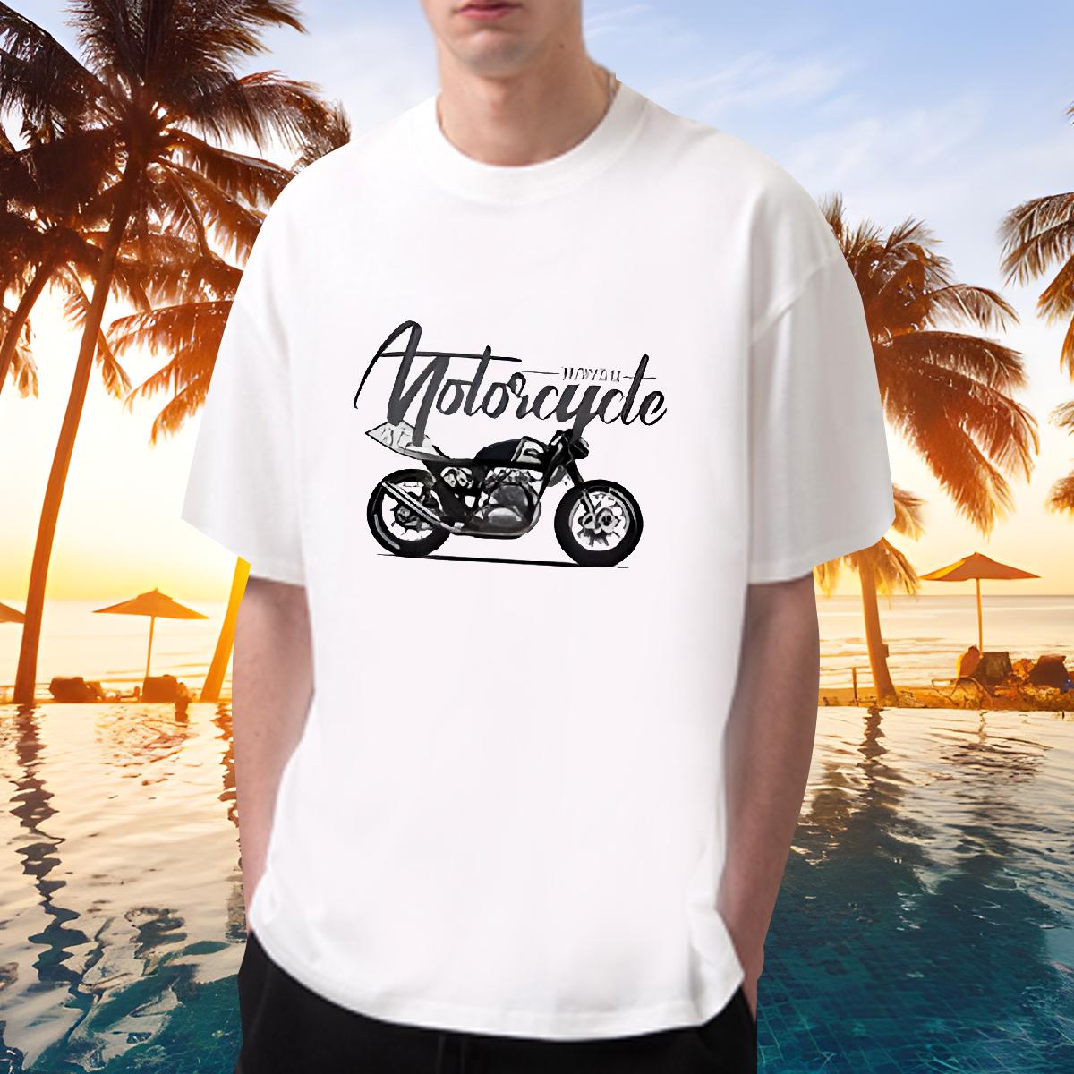 Classic Casual T-Shirts DIY Printed Outdoor Men Tops Tees Cotton O Neck Short Sleeves Unisex Tees