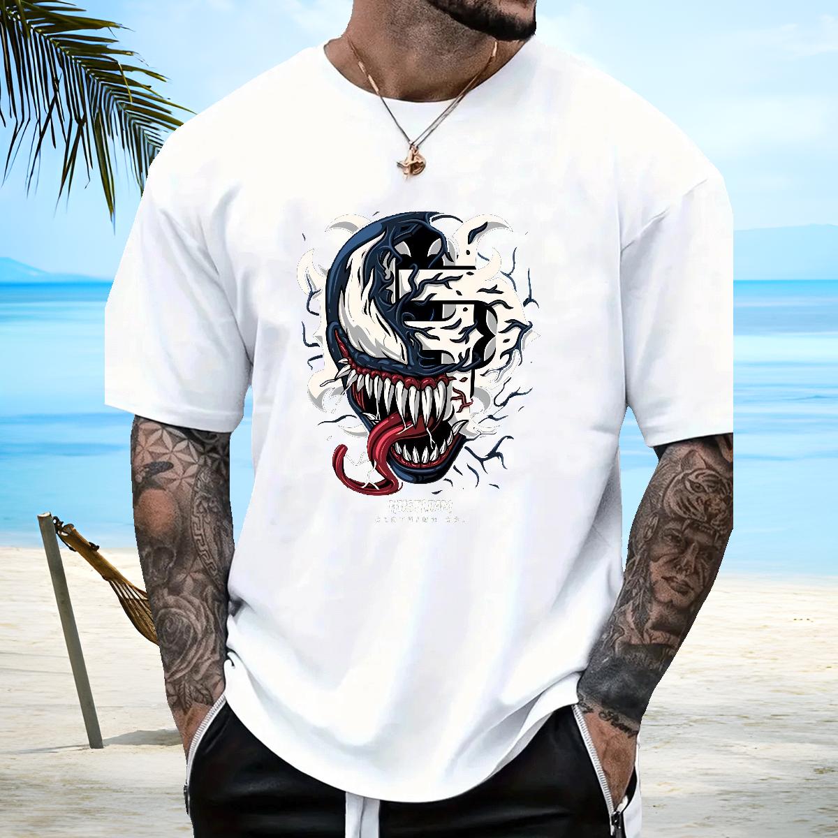 High Quality T Shirt For Man Daily Outfit Crew Neck Cotton Breathable Men Tshirts Fashion Casual White Plus Size Tops Shirt