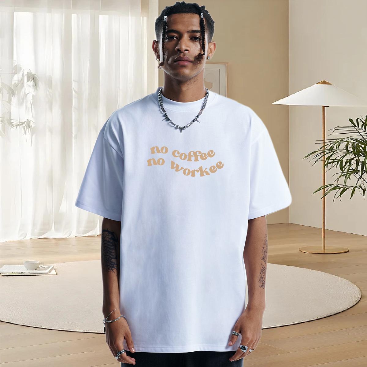 Loose Man T Shirts Spring Summer 180g Cotton Men Clothes T-Shirt Fashion Design Custom Printing Tops Tees