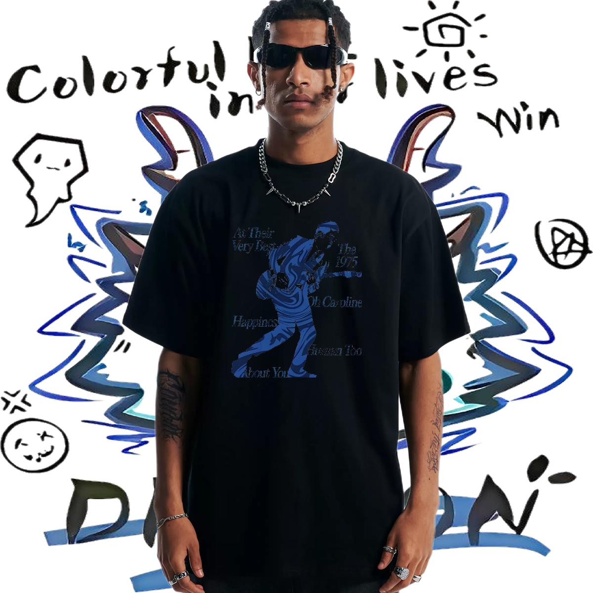 Customized Mens T Shirts Customized Print Couples T Shirts Sport Breathable Crew Neck Comfortable Polos