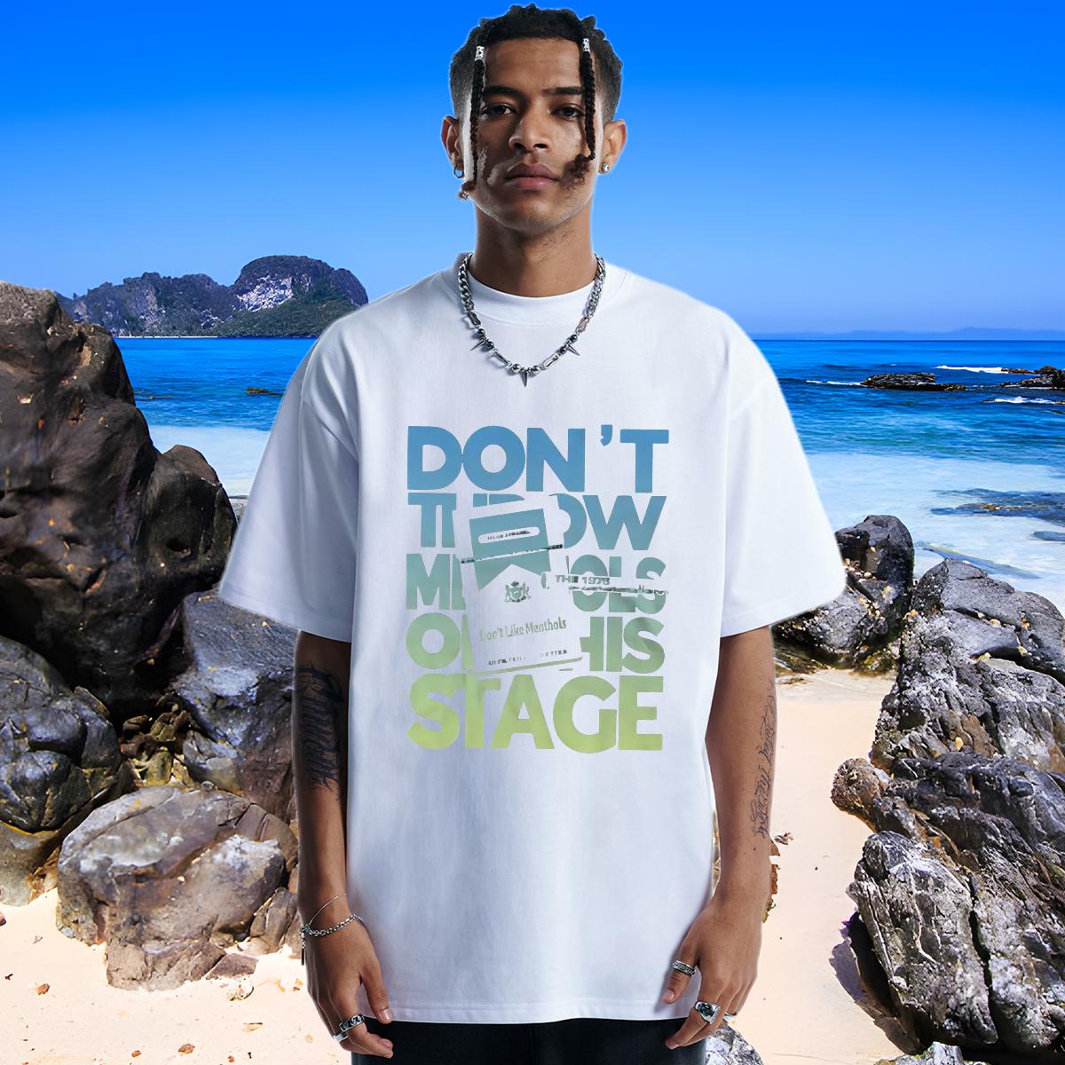 DIY Customized Men T Shirts Black White Tshirts Anime Printing Street Breathable Short Sleeve High Quality Clothes