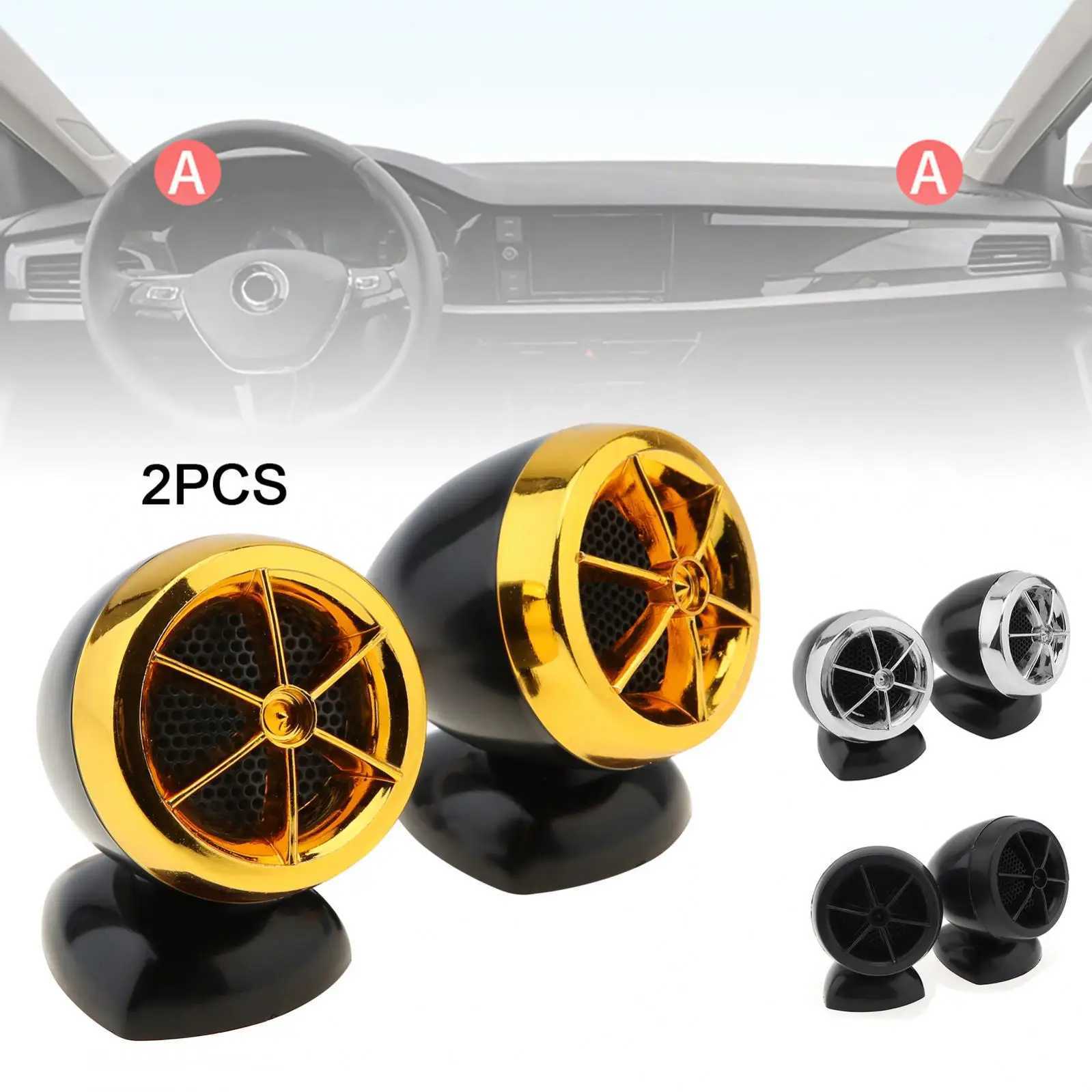 Car Audio 2pcs Universal 1200W 98dB Car Speaker Dome Tweeter Sound Vehicle Auto Music Stereo Modified Loud Speakers - 3 Color H250118