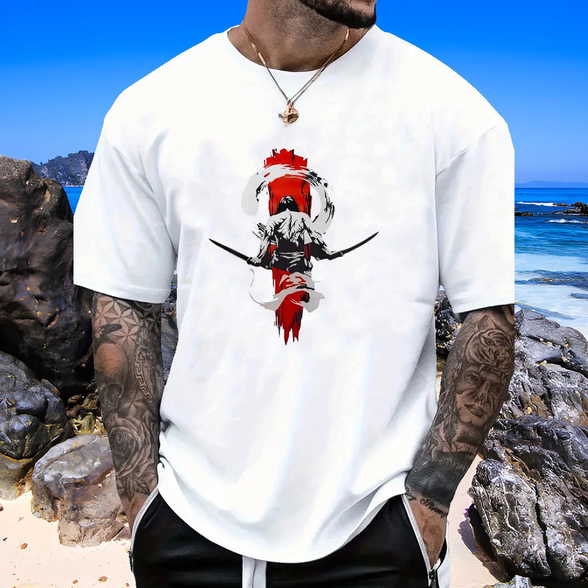Brand T Shirt For Man Short Sleeve Cotton O-Neck Hip Hop Men Tshirts Anime Cool Top Tees
