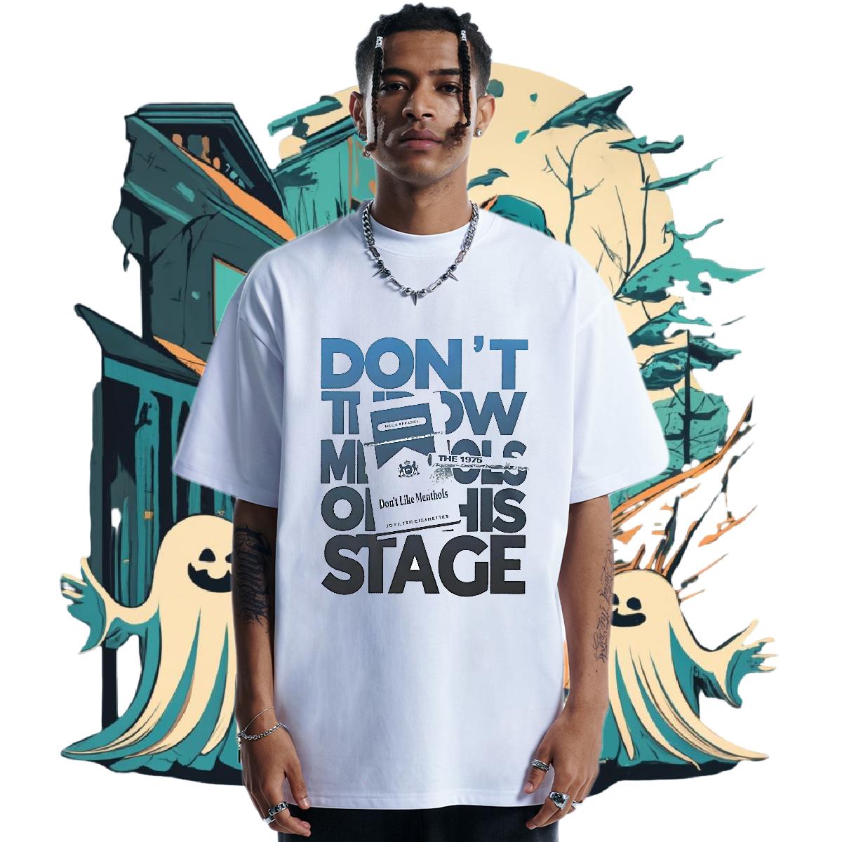Loose Fit T-Shirts for Men Crew Neck Cotton Sport Mens Tshirts Graphic Fashion Design Tees Shirts