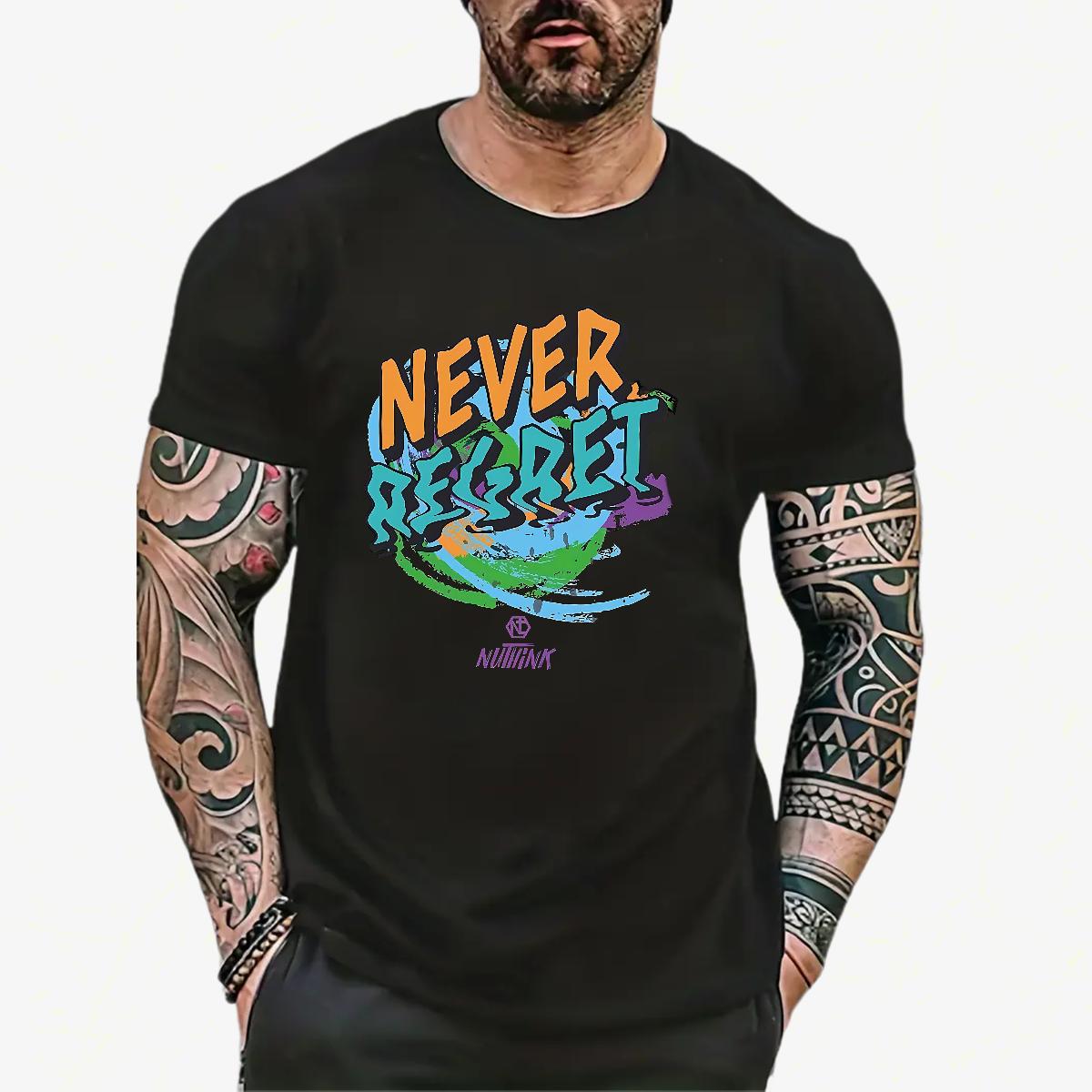 Loose Fit T Shirt For Man Casual Breathable Crew Neck Tshirts Custom DIY Anime Wear