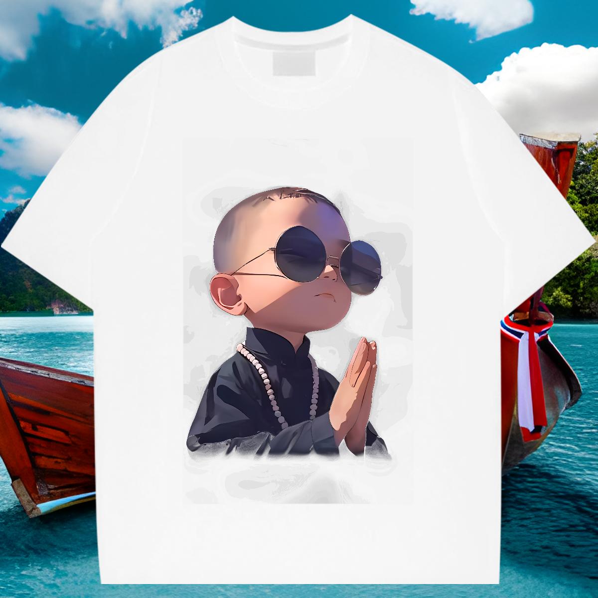 Comfortable T shirt High Street Hip Hop Crew Neck Cotton Men Clothes T-Shirt 2024 Summer Customized Tops Shirt