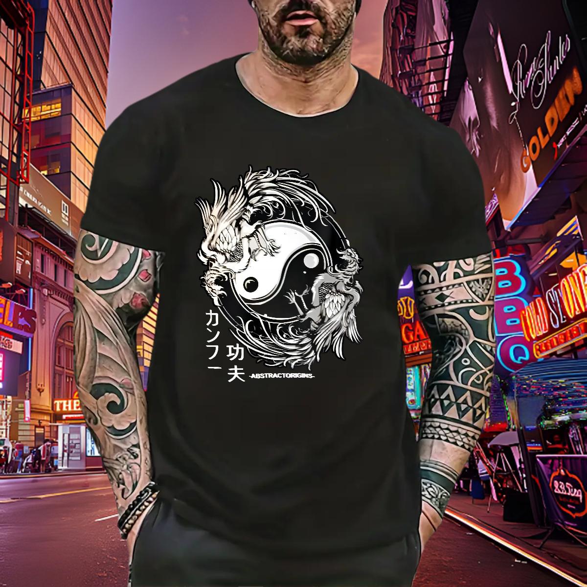 Casual New T-Shirts for Men Black White Tshirts Hip Hop Street 180g Cotton Soft Polos