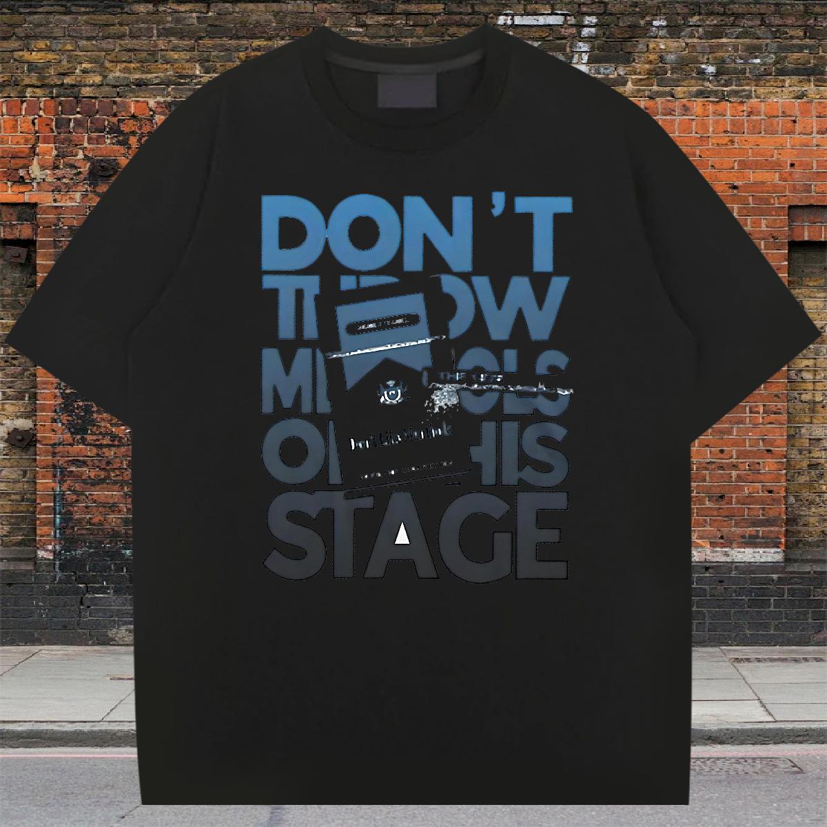 5A T Shirt For Man Crew Neck Cotton Breathable Beach Men Clothes T-Shirt DIY 2024 New Tees