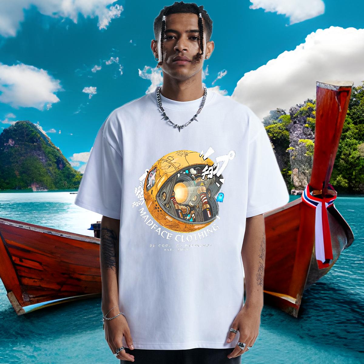 Custom Men T Shirts Customized Print Mens Tshirts High Street Hip Hop 180g Cotton Cool Design Tees