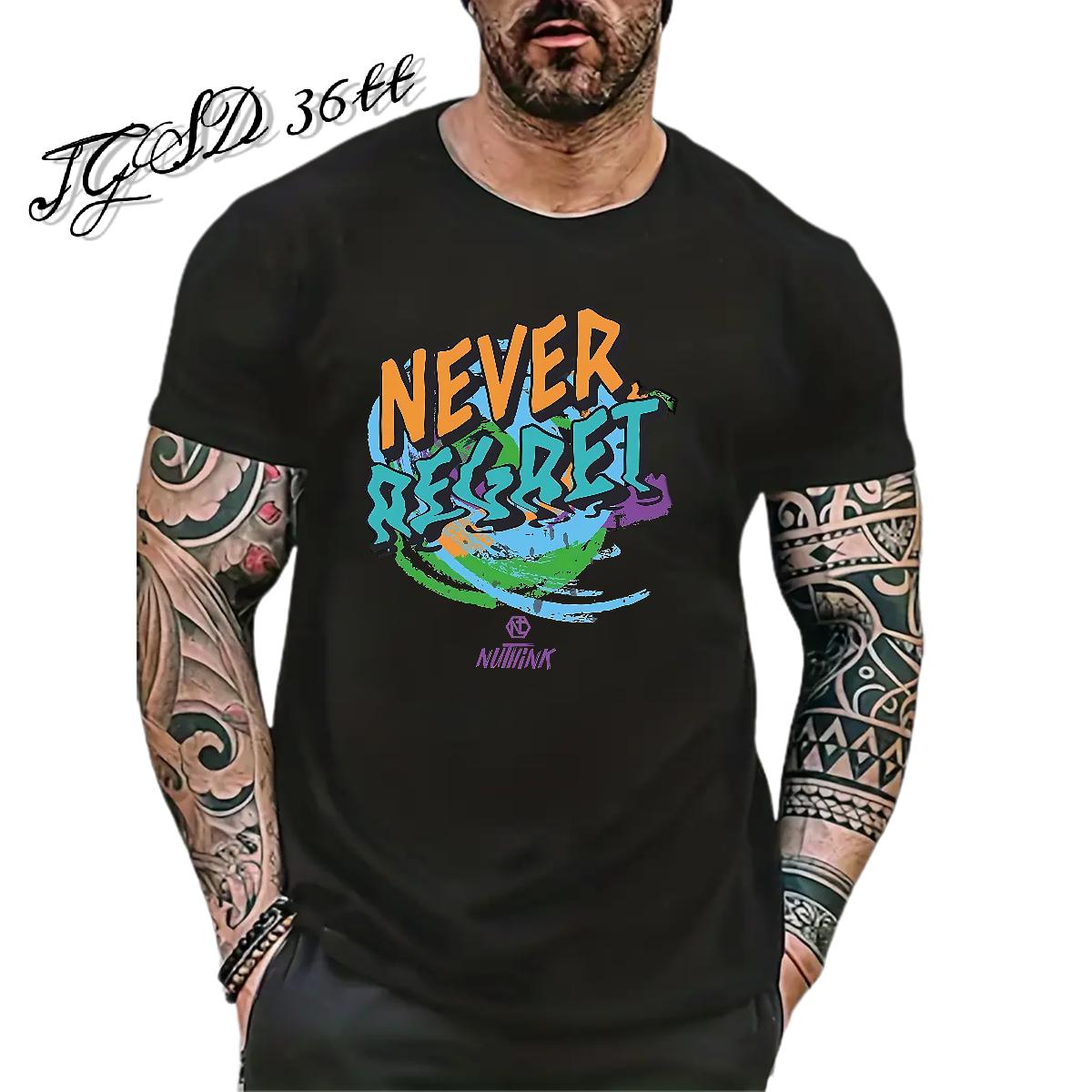 Cool T-Shirts for Men Casual Beach Short Sleeve Cotton O-Neck Men Tshirts New DIY Anime Top Tees