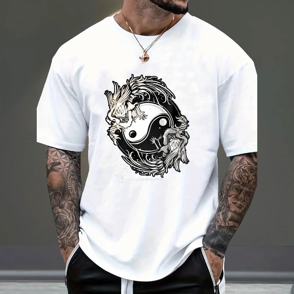 High Quality T Shirts Men Breathable Crew Neck Cotton Street wear Hip Hop Men Tops Tees Custom Cartoon Classic Casual Tees Shirts