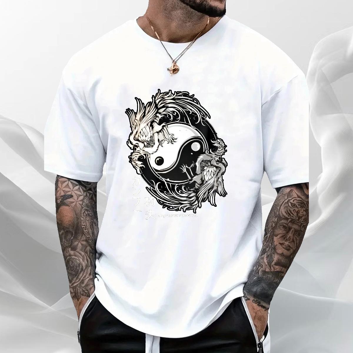 Popular Mens T Shirts Crew Neck Cotton Sport Tshirts Graphic DIY Top Tees