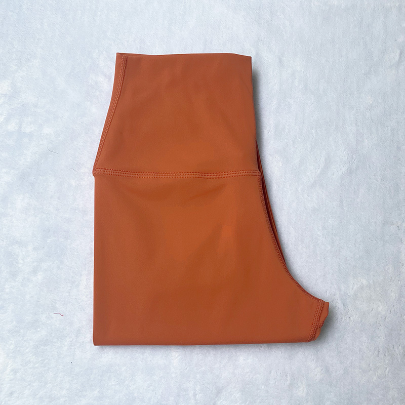 Solid Color High Waist Women Yoga Pants Lycra Fabric Gym Wear Elastic Leggings Fiess Lady Outdoor Sports Trousers