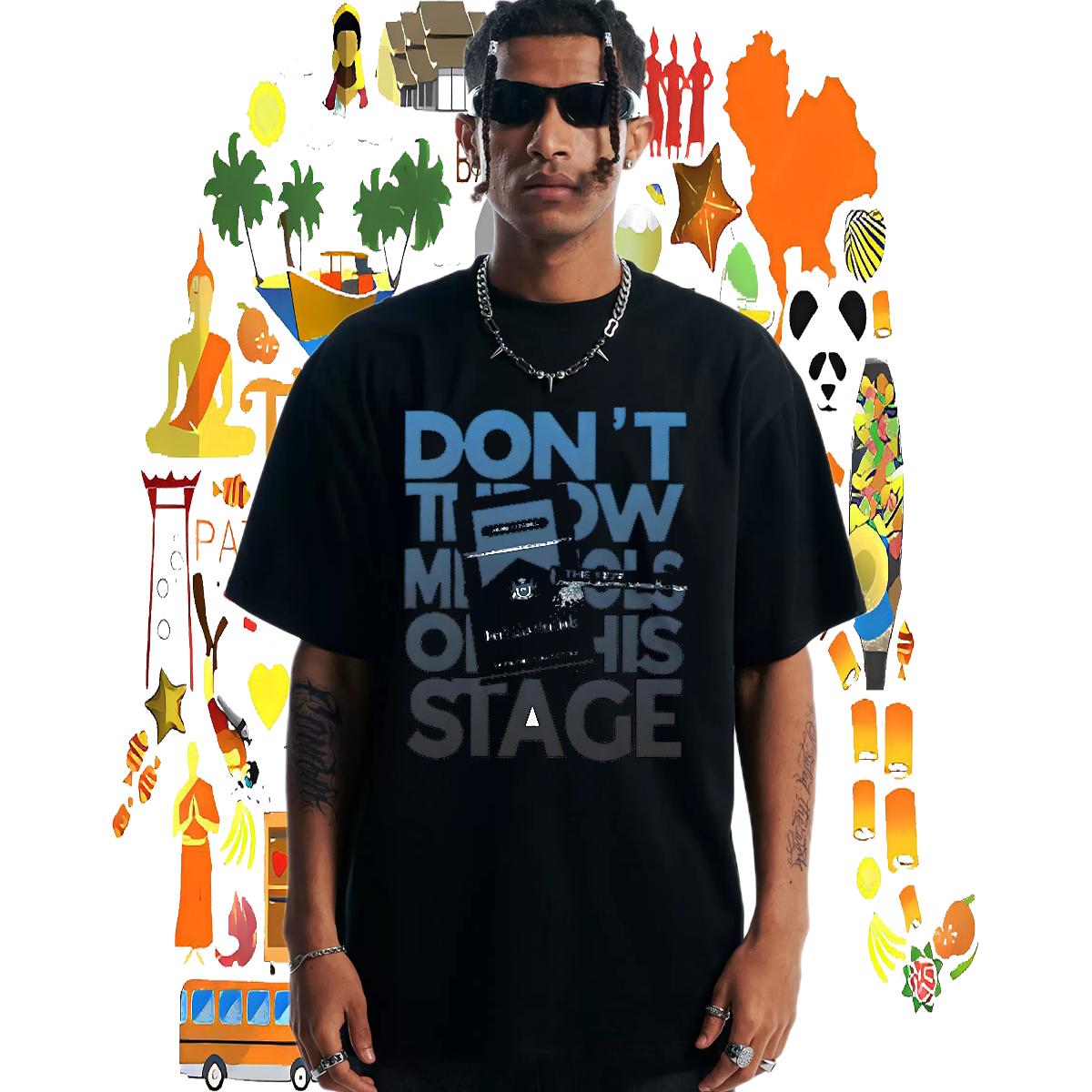 Wholesale Man T Shirts Custom Print Oversized Men Tops Tees Hip Hop Street Cotton Breathable Soft High Quality Tees Shirts