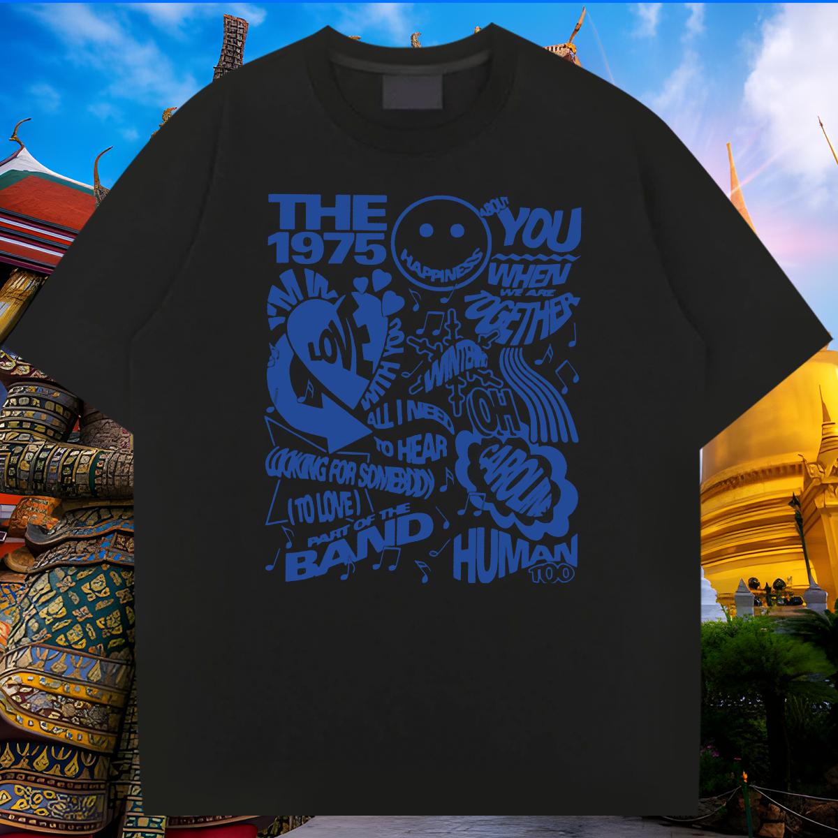 5A T-Shirts for Men Street Cotton Breathable Soft Men Tops Tees DIY Customized Cartoon Printing S-3XL Tees Shirts