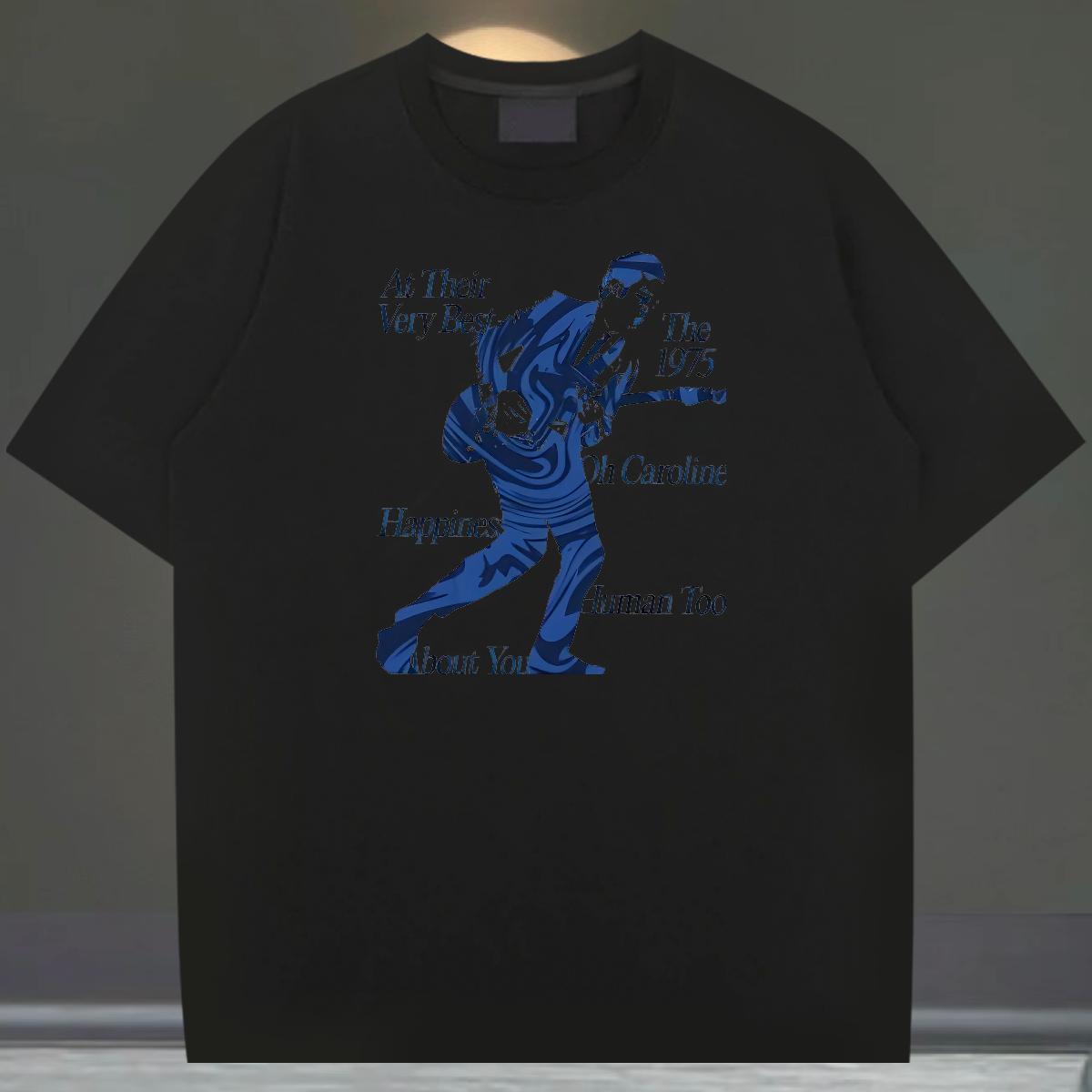 Unisex T Shirt For Man Cotton Breathable Soft Sport Couples T Shirts Custom Anime New Polos